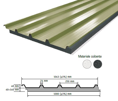 pannelli coibentati per coperture agricole sono coperture isoltate in  vetroresina per i tetti